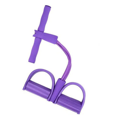 Resistance Band Set with Foot Pedals and Handles for Full Body Training