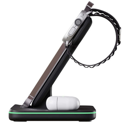 Wireless Charging Dock with Magnetic Alignment for Phone, Watch and Earbuds