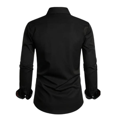 Extended Length Dress Shirt with Pointed Collar