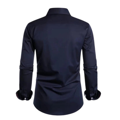 Extended Length Dress Shirt with Pointed Collar