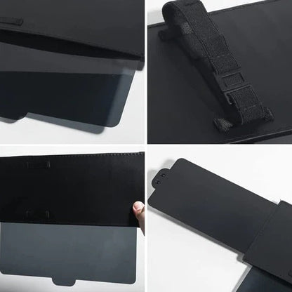 Polarized Car Sun Visor with Adjustable Clip System and 95% Glare Reduction