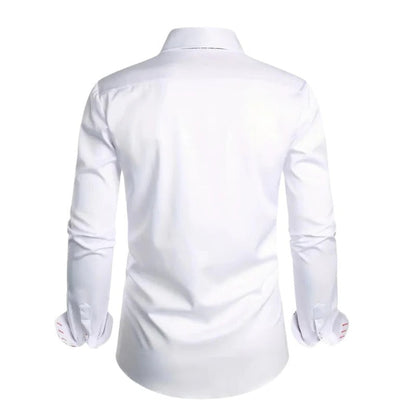 Extended Length Dress Shirt with Pointed Collar