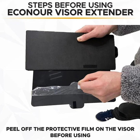 Polarized Car Sun Visor with Adjustable Clip System and 95% Glare Reduction