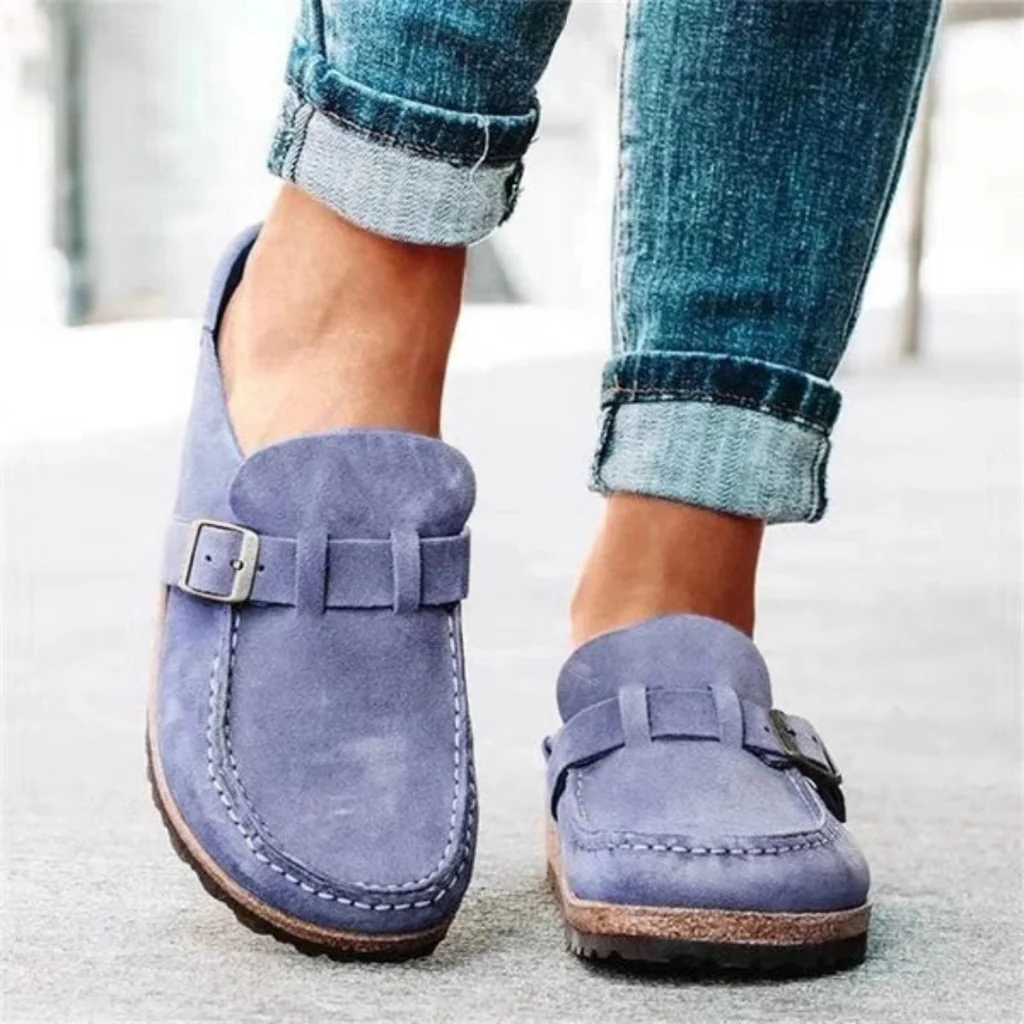 Women's Buckled Sandals with Adjustable Strap and Open Toe Design