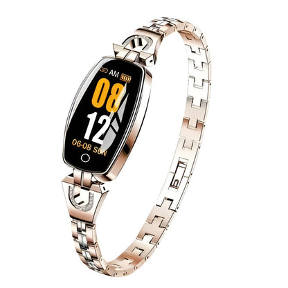 Smart Fitness Bracelet with Heart Rate Monitor and Color Touchscreen, IP67 Rated