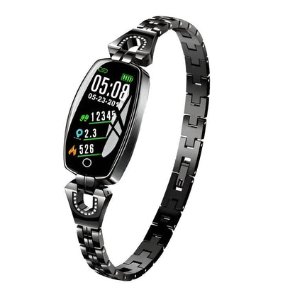 Smart Fitness Bracelet with Heart Rate Monitor and Color Touchscreen, IP67 Rated