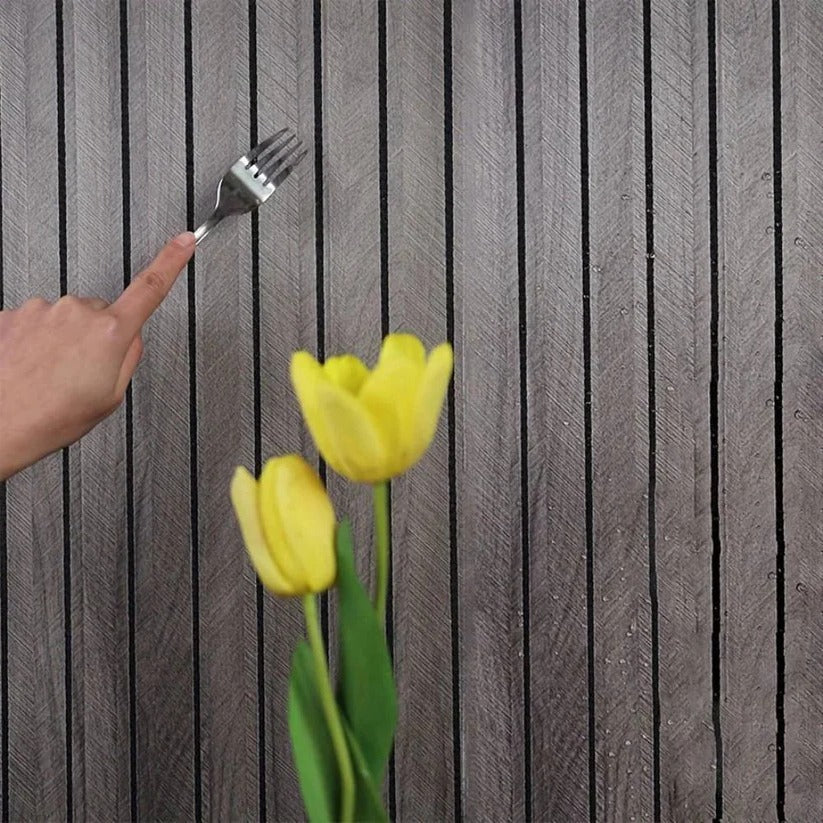 Self Adhesive 3D Wood Grain Wall Panels with Water Resistant Surface