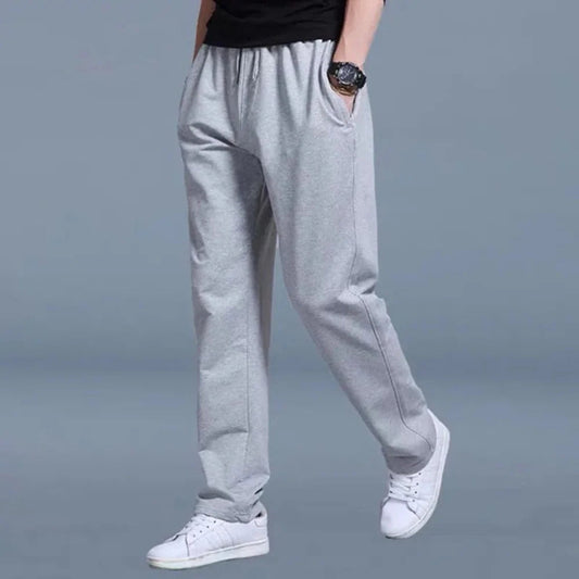 Men’s Sweatpants with Elastic Waist and Drawstring Fit