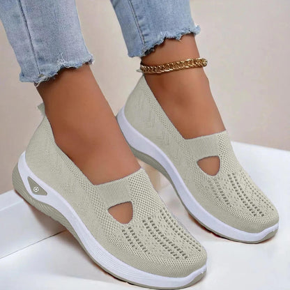 Women’s Mesh Knit Slip-On Walking Shoes for Everyday Walking