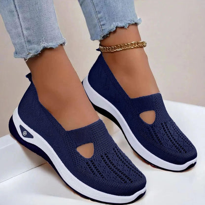Women’s Mesh Knit Slip-On Walking Shoes for Everyday Walking