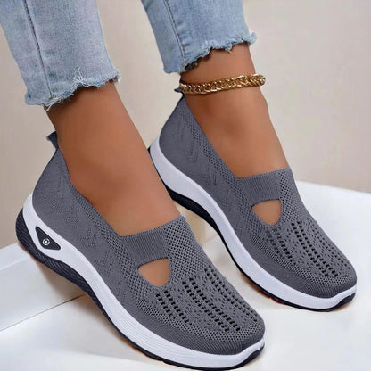 Women’s Mesh Knit Slip-On Walking Shoes for Everyday Walking