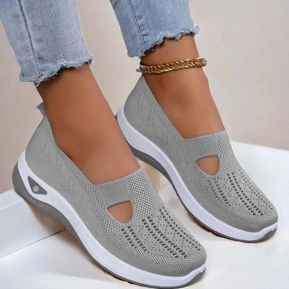 Women’s Mesh Knit Slip-On Walking Shoes for Everyday Walking