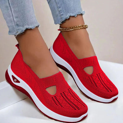Women’s Mesh Knit Slip-On Walking Shoes for Everyday Walking