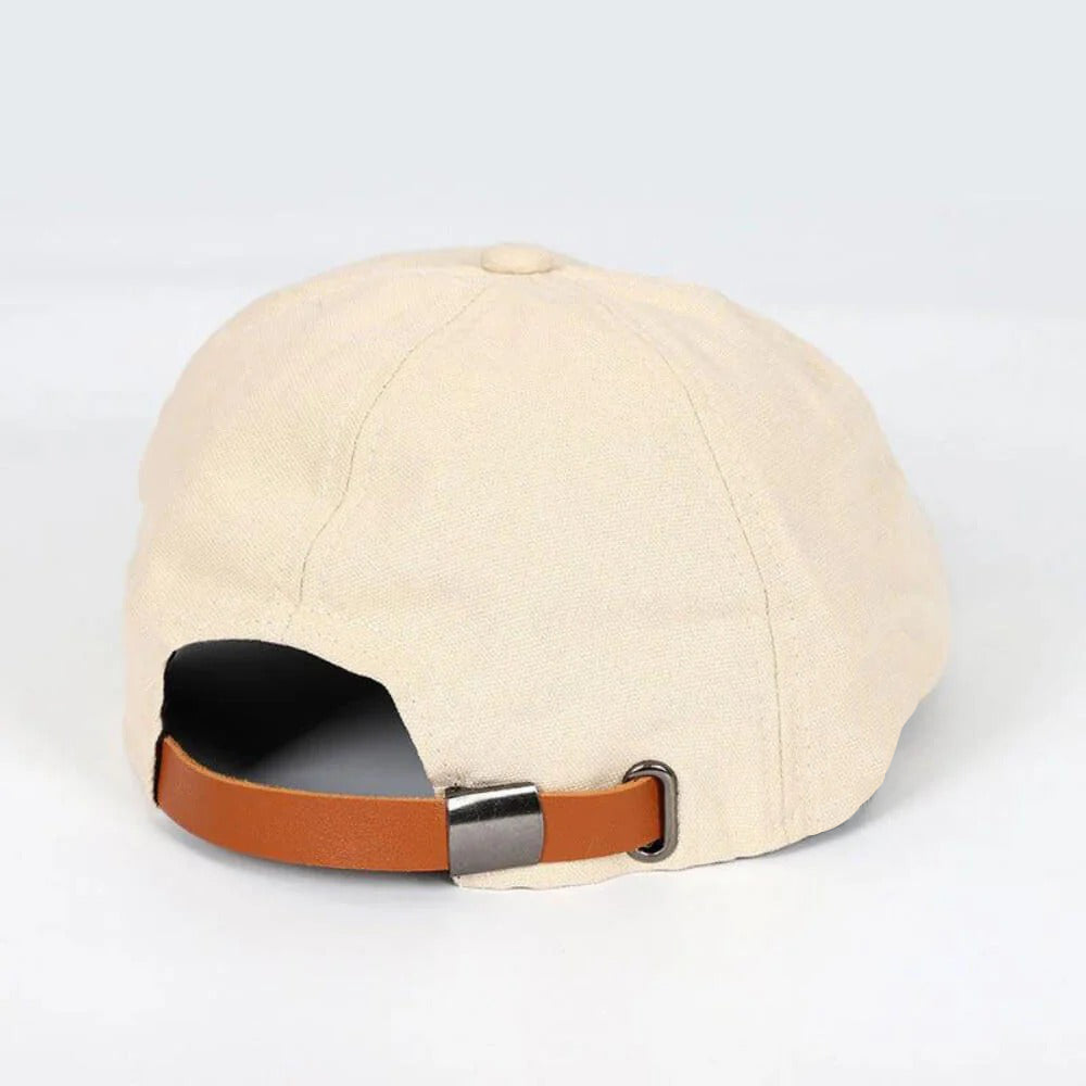 Reversible Flat Cap with Moisture Wicking Band and Elastic Fit System