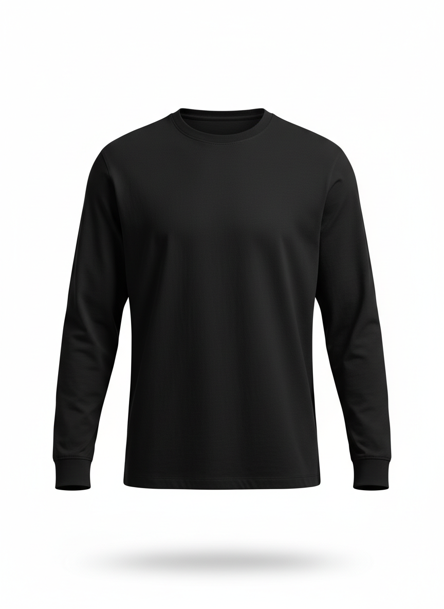 Black Long T-Shirt for Men