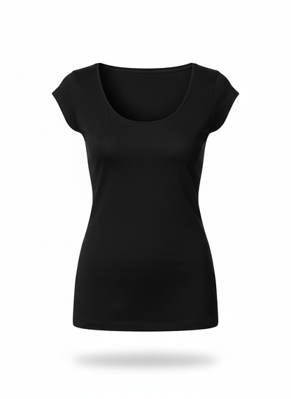 Black Slim T-Shirt for Women