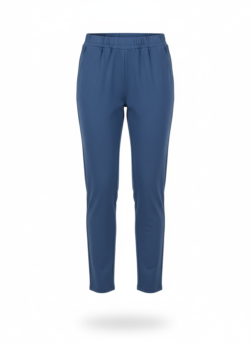 Blue Tapered Pants for Women