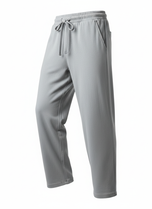 Gray Relaxed Pants for Men
