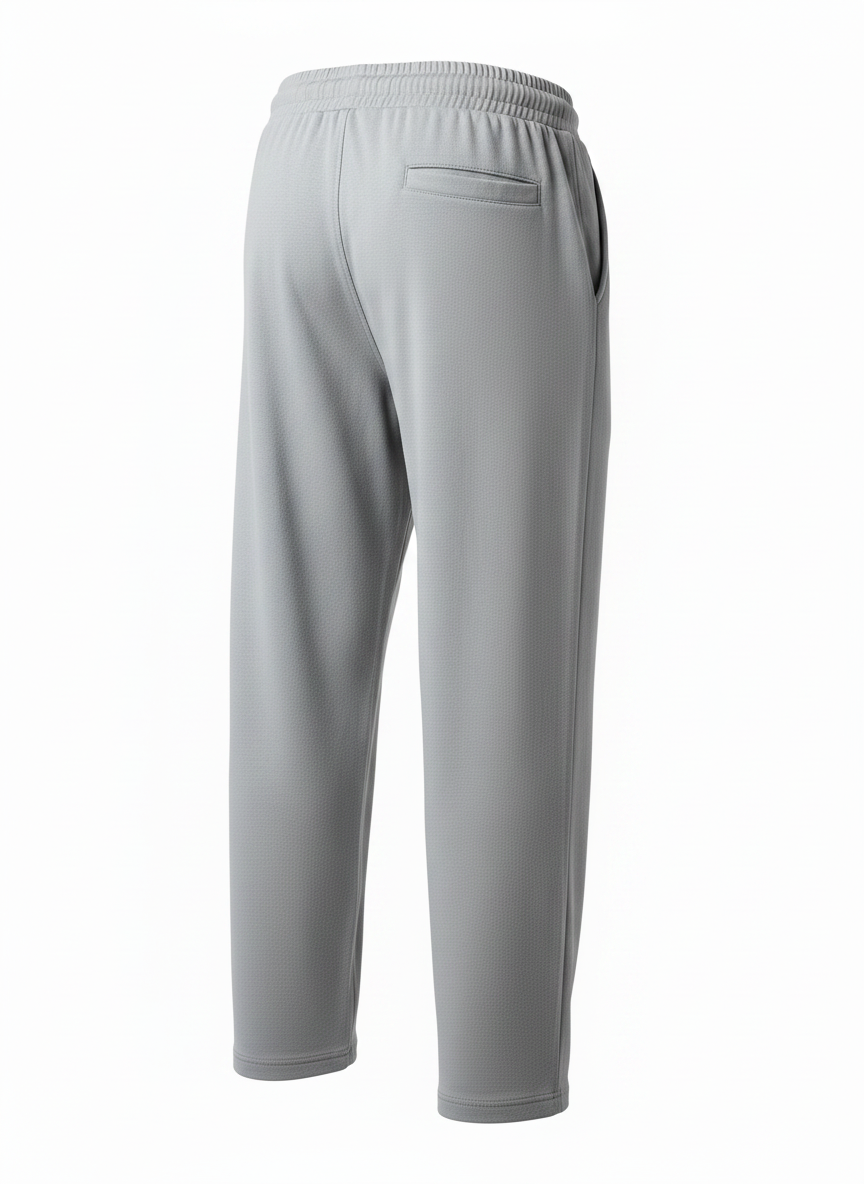 Gray Relaxed Pants for Men
