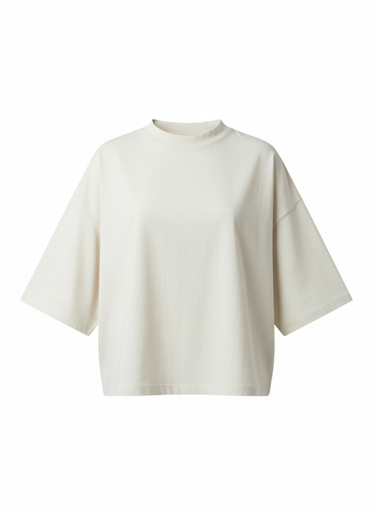 White Boxy T-Shirt for Women