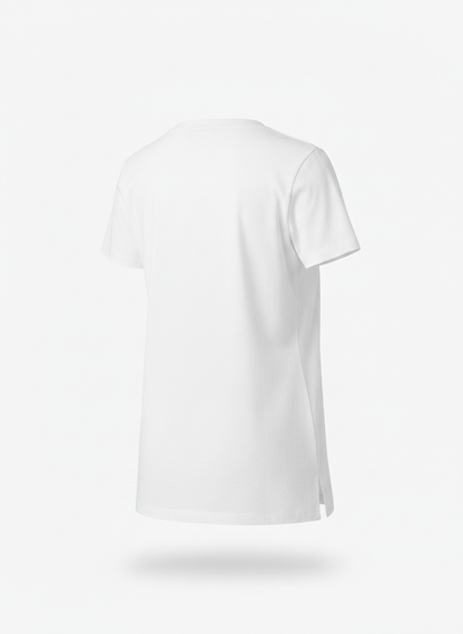 White V-Neck T-Shirt for Women