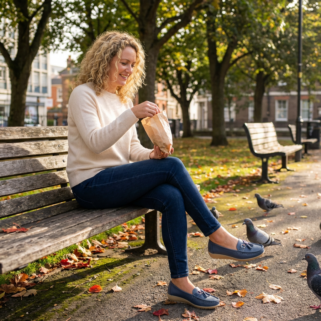 Women's Premium Hide Loafers with Ergonomic Insoles and Air-Permeable Build
