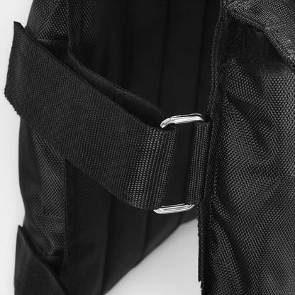 Adjustable Weight Vest with Removable Plates and Buckle Straps, 110 lb Capacity