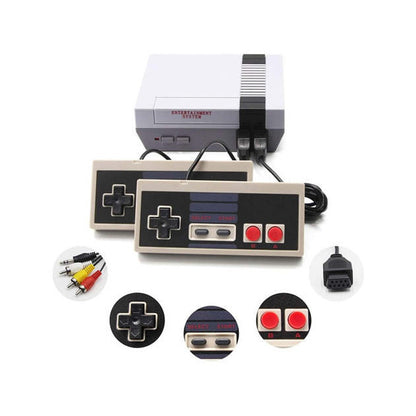 Retro Game Console with 620 Preloaded Titles and Two Wired Controllers, Composite AV