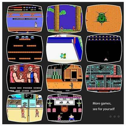 Retro Game Console with 620 Preloaded Titles and Two Wired Controllers, Composite AV