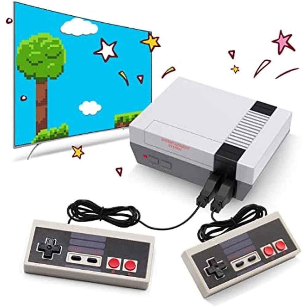 Retro Game Console with 620 Preloaded Titles and Two Wired Controllers, Composite AV