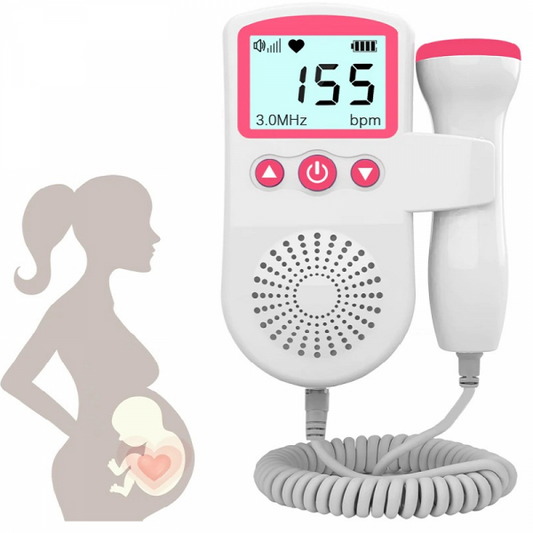 Fetal Doppler Heart Rate Monitor Home Pregnancy Baby Heartbeat Detector