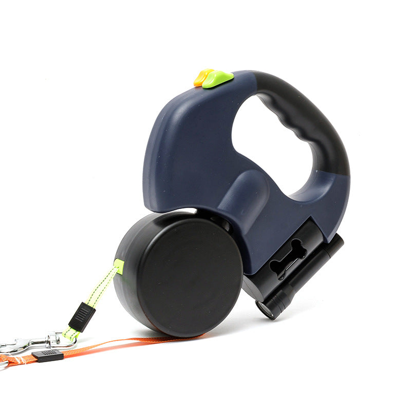 Dual Dog Leash with Swivel Joint and Padded Handle for Medium to Large Breeds