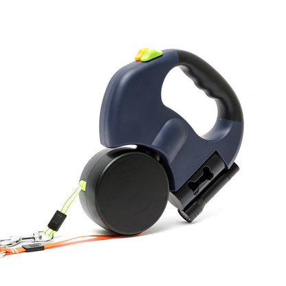 Dual Dog Leash with Swivel Joint and Padded Handle for Medium to Large Breeds