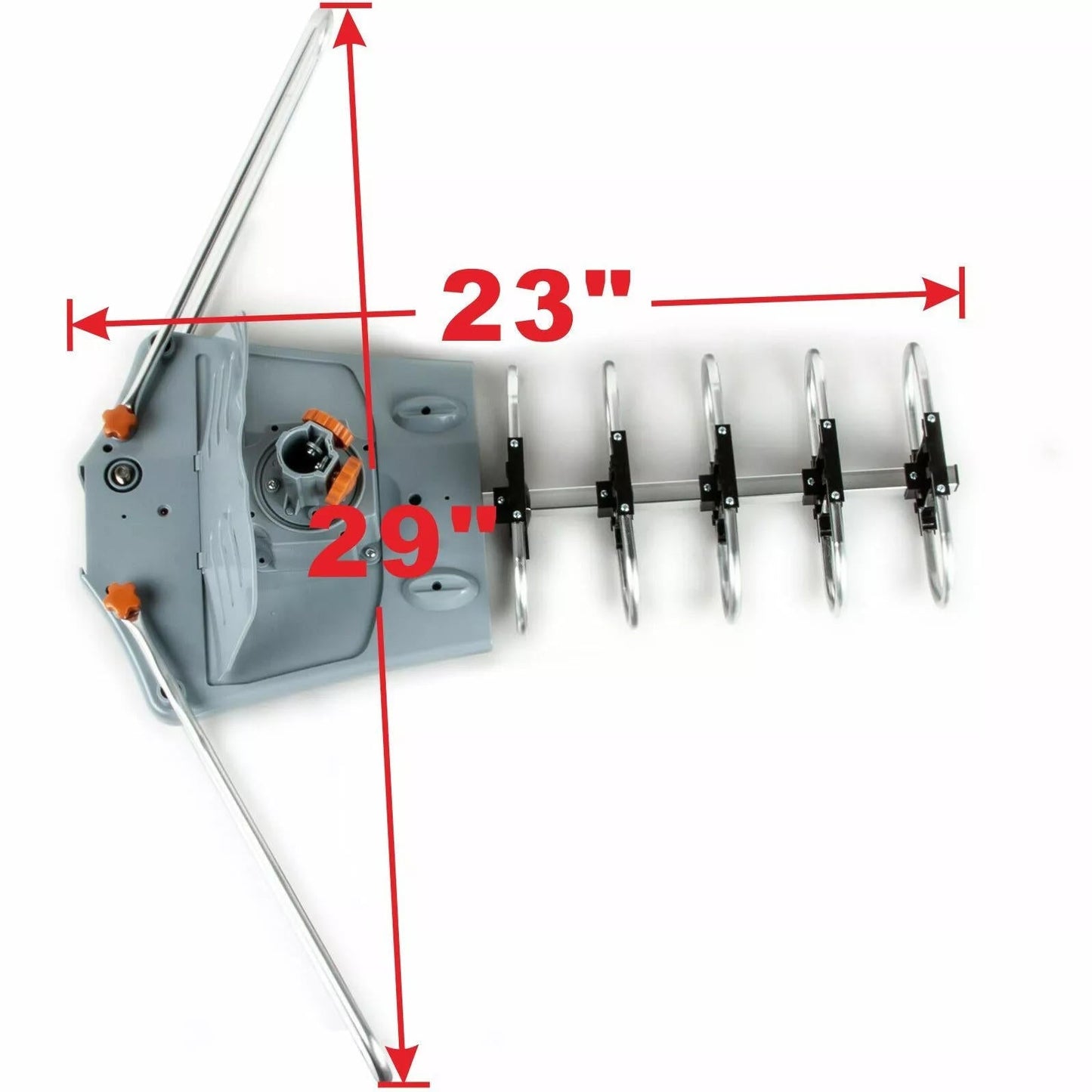 Motorized Outdoor TV Antenna with 360 Rotation and Wireless Remote Control
