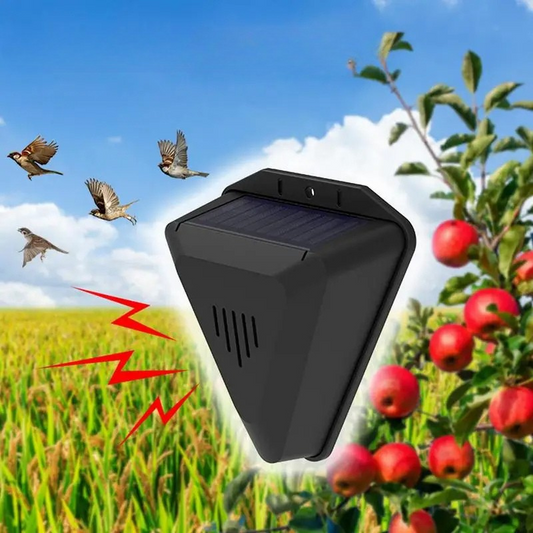 Bird Repeller Solar Powered Outdoor Ultrasonic Motion Sensor For Garden