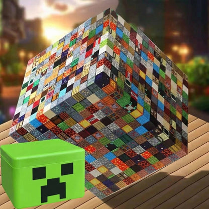 Magnetic Building Blocks Set with 205 Pieces and Storage Box for Ages 3-12