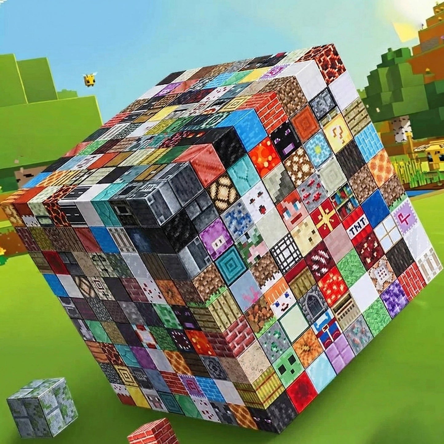 Magnetic Building Blocks Set with 205 Pieces and Storage Box for Ages 3-12