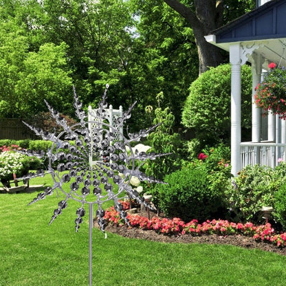 Kinetic Metal Wind Spinners Windmill Garden Decor Rust-Resistant Magical Design