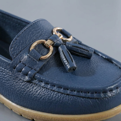 Women's Premium Hide Loafers with Ergonomic Insoles and Air-Permeable Build